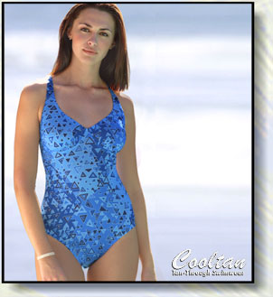 Blue Aztec Women's swimwear