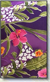 Purple Tropic swim shorts