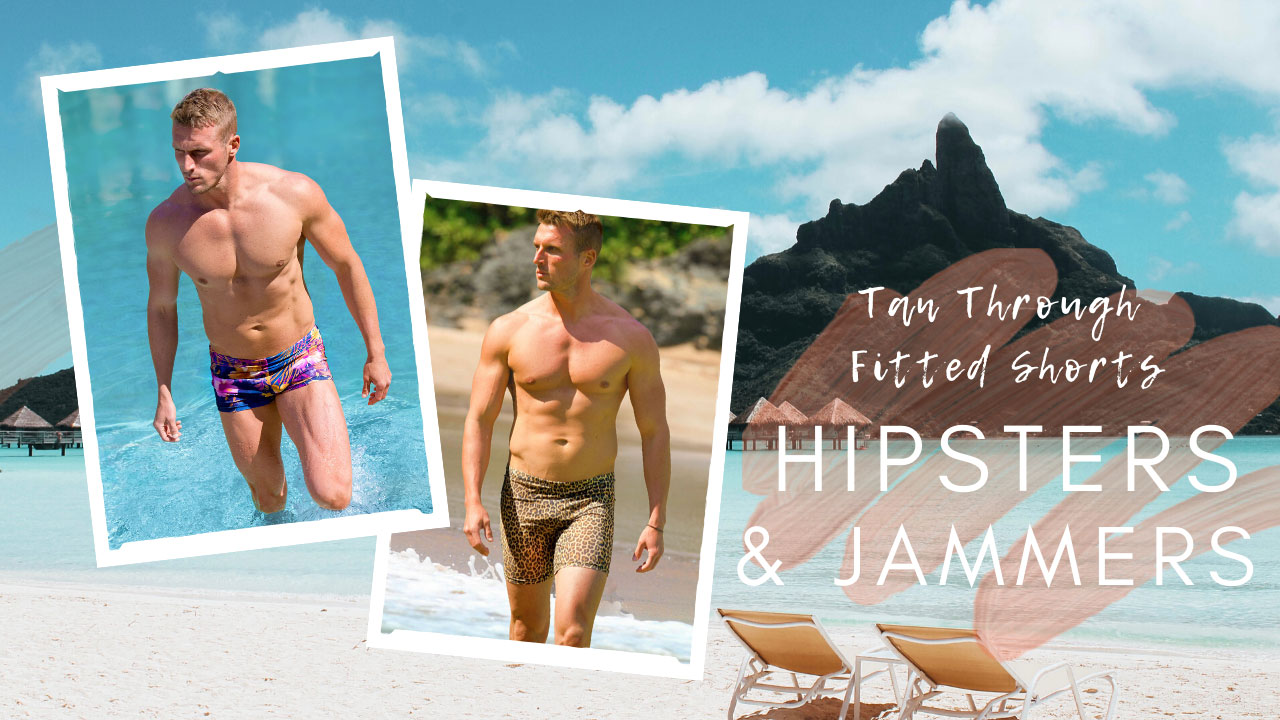 Tan Through Fitted Shorts | Hipsters & Jammers