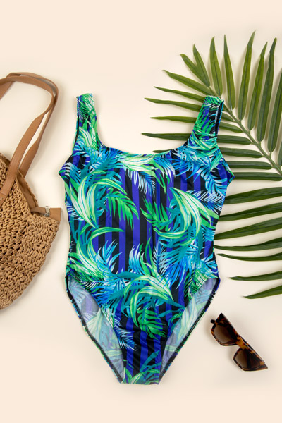 tan through tropical swimsuit